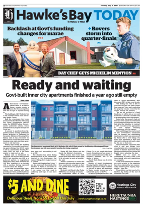 Cover of Hawke's Bay Today