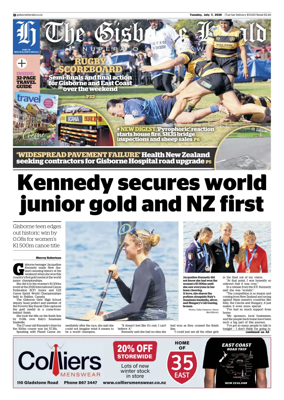Cover of The Gisborne Herald