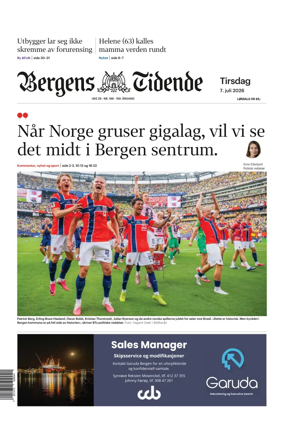 Cover of Bergens Tidende