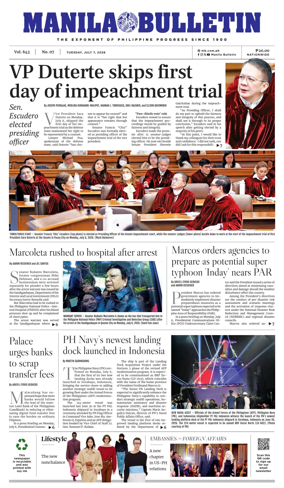 Cover of Manila Bulletin