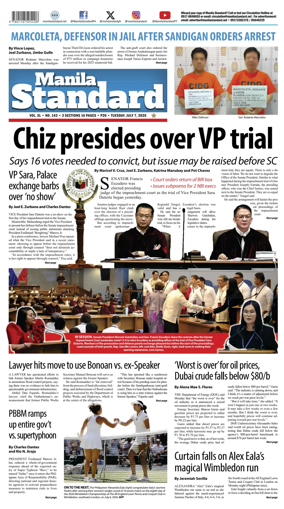 Cover of Manila Standard