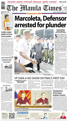Cover of The Manila Times