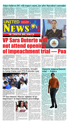 Cover of United News - English Edition