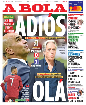 Cover of A BOLA (Portuguese)