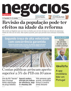 Cover of Jornal de Negocios