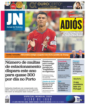 Cover of Jornal de Noticias
