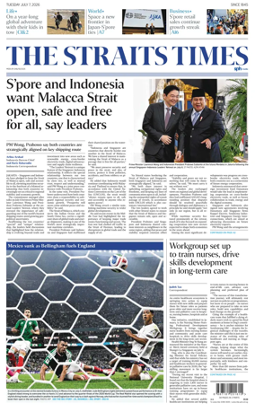 Cover of The Straits Times