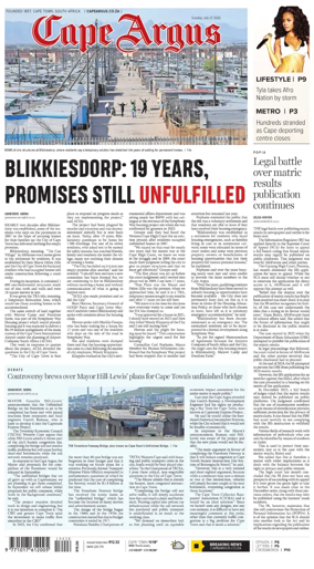 Cover of Cape Argus (PM Edition)
