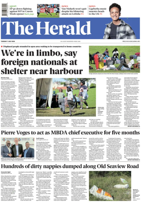 Cover of The Herald (South Africa)