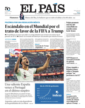 Cover of EL PAIS Euskadi
