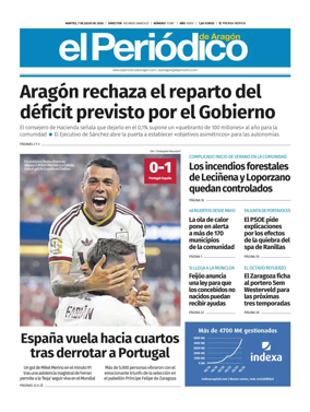 Cover of El Periodico Aragon