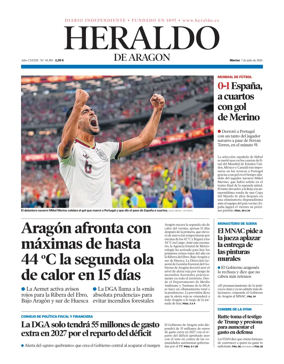 Cover of Heraldo de Aragon