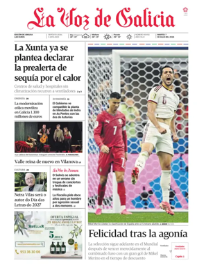 Cover of La Voz de Galicia (Arousa)