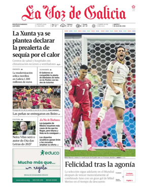 Cover of La Voz de Galicia (Barbanza)