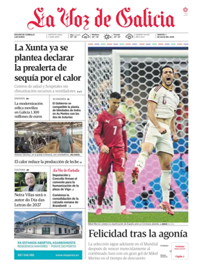 Cover of La Voz de Galicia (Carballo)