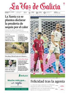 Cover of La Voz de Galicia (Deza)