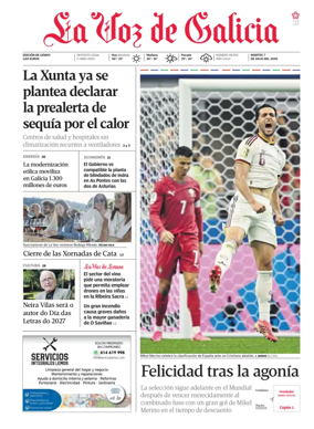 Cover of La Voz de Galicia (Monforte)