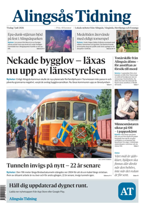 Cover of Alingsas Tidning