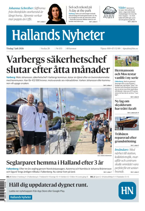 Cover of Hallands Nyheter