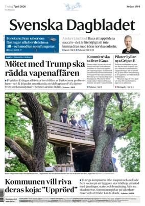 Cover of Svenska Dagbladet