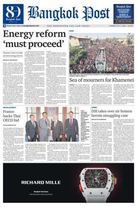 Cover of Bangkok Post