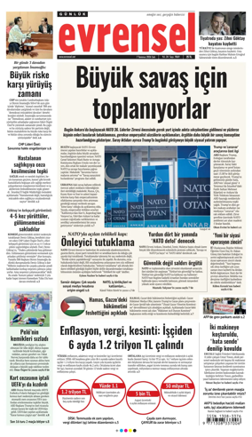 Cover of Evrensel Gazetesi