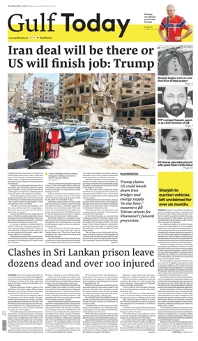 Cover of Gulf Today