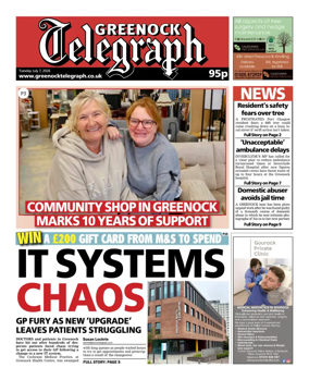 Cover of Greenock Telegraph