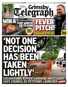 Cover of Grimsby Telegraph