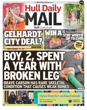 Cover of Hull Daily Mail