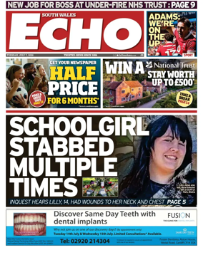 Cover of South Wales Echo