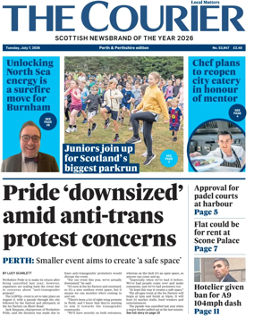 Cover of The Courier & Advertiser (Perth and Perthshire Edition)