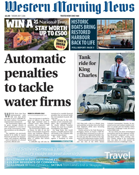 Cover of Western Morning News