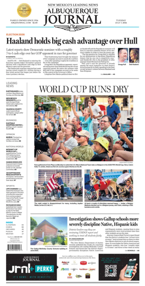 Cover of Albuquerque Journal