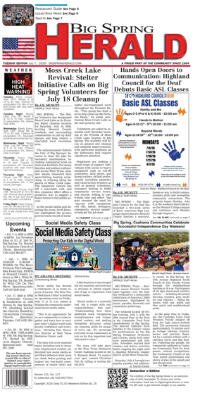 Cover of Big Spring Herald