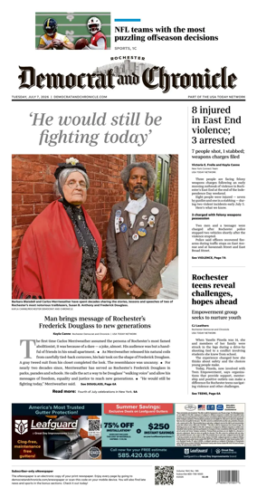 Cover of Democrat and Chronicle