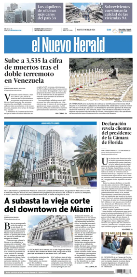 Cover of El Nuevo Herald