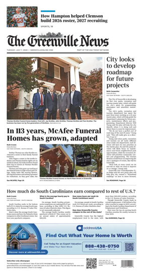 Cover of The Greenville News