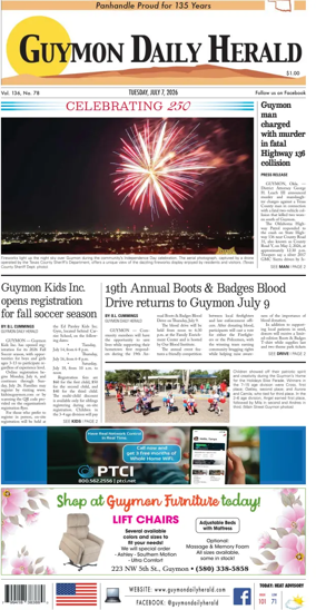 Cover of Guymon Daily Herald