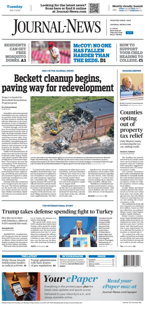 Cover of Hamilton Journal News