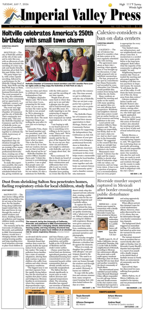 Cover of Imperial Valley Press