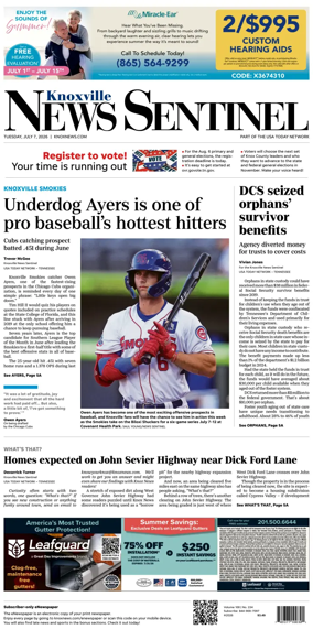 Cover of Knoxville News Sentinel