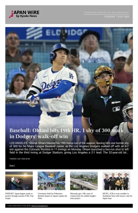Cover of Japan Wire by Kyodo News