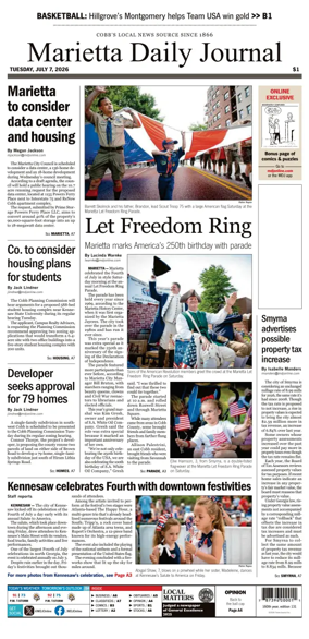 Cover of Marietta Daily Journal
