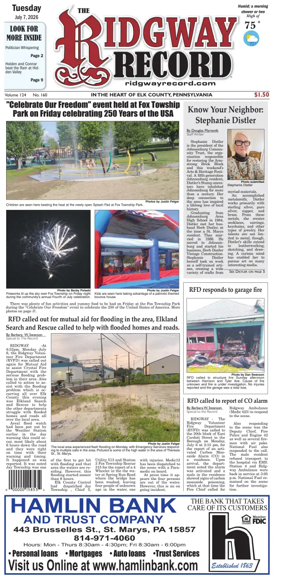 Cover of Ridgway Record