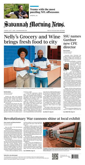 Cover of Savannah Morning News