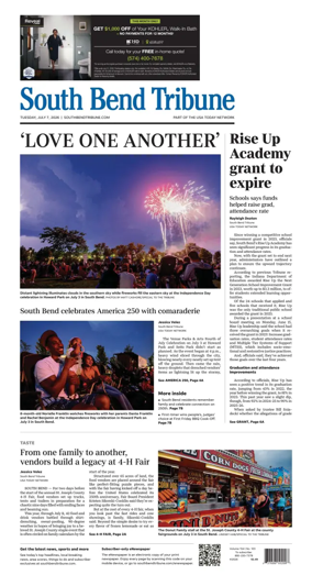Cover of South Bend Tribune