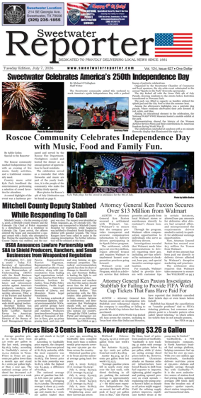 Cover of Sweetwater Reporter