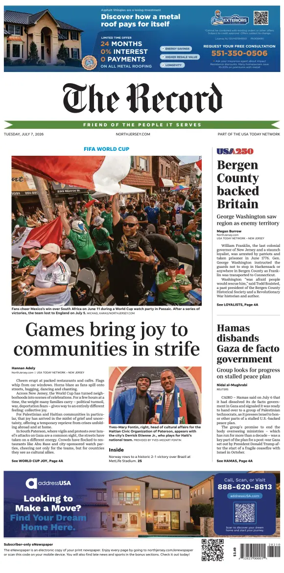 Cover of The Bergen Record