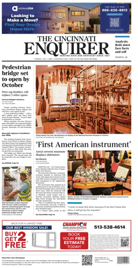 Cover of The Cincinnati Enquirer